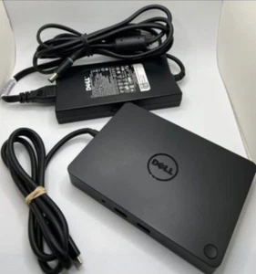 DELL K17A USB-C Universal Docking Station w/ Dell 130W Power Supply adapter - Picture 1 of 5