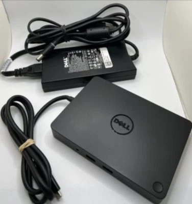 DELL K17A USB-C Universal Docking Station w/ Dell 130W Power Supply adapter - Image 1 of 4