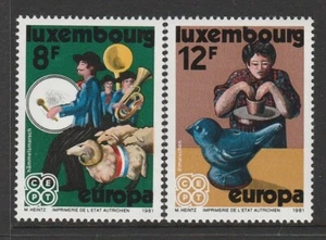LUXEMBBURGO - 1981 EUROPA conjunto completo de 2 montadas sin montar o nunca montada - festivales - Imagen 1 de 1