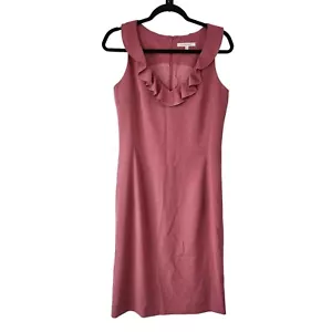 L.K. Vestido Vaina Lápiz Ajustado Rosa Bennett Carrera Profesional Sin Mangas 2 - Imagen 1 de 6