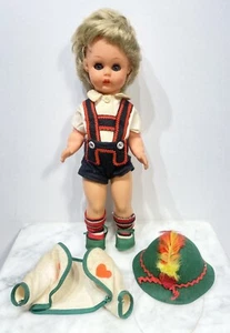 Bambola Martha Maar vintage anni 60 con vestiti originali, occhi addormentati, 12", Germania - Foto 1 di 15
