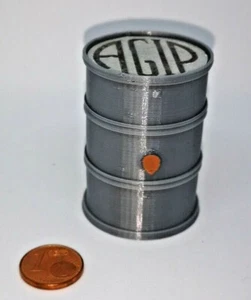 # 1/18 BIDONE CARBURANTE 200 l AGIP ANNI 30 DIORAMA ASSISTENZA RALLY GARAGE # - Foto 1 di 1