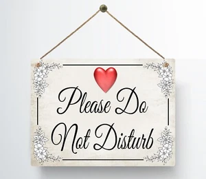 Metal Do Not Disturb Hanging Sign Hand Made Can be customised Gift Present Door - Picture 1 of 2