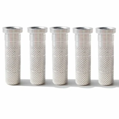 AMEYXGS 50pcs Bogenschießen Aluminium Pfeile Insert für ID 6,0mm 6,2mm 6,5mm 7,6mm