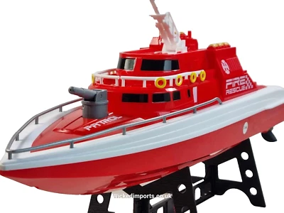 RC Water Spray Speed Boat H160 - 20KM/H Fire Rescue Toy for Kids - Image 1 of 4