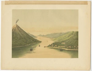 Estampado antiguo de la API Gunung - Imagen 1 de 1