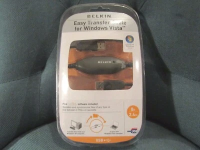 Belkin  F5U258 Easy Transfer Cable for Windows Vista NIB - Image 1 of 4