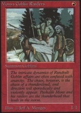 Mons's Goblin Raiders ~ Heavily Played Unlimited MTG Magic UltimateMTG Red Card