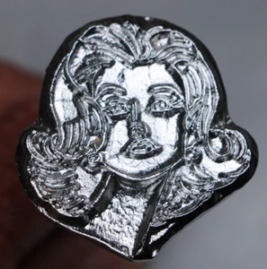 Very Large Ladies Face Leather Stamp, Baron Tool, Discontinued #902 - Picture 1 of 7
