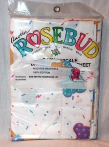 NEW IN PACKAGE ROSEBUD VINTAGE BEARS BABY PERCALE BASSINET AND BRIB SHEET - Picture 1 of 2