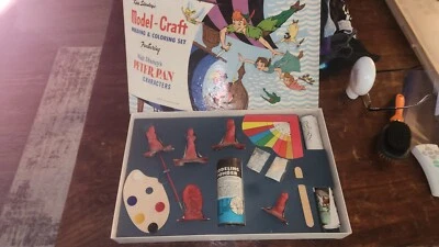  Peter Pan Disney Animado 1953 Disneyana Modelado y Pintura Set Sin Usar Grande Foto 1 de 4