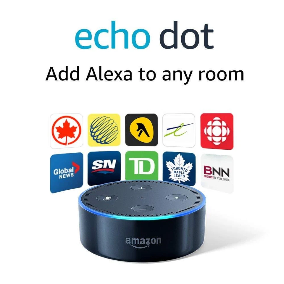 Amazon Echo Dot (2nd Generation) - Smart speaker with Alexa - Black - BRAND NEW — 第 1/1 张图片