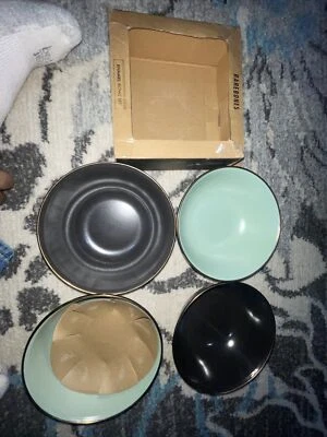 Barebones Living CKW-425 Enamel Mint Speckled Set of Set Of 4 Bowl Open Box New - Image 1 of 4