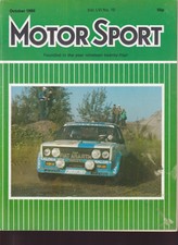 Motorsport Magazine October 1980 Dutch Grand Prix Audi 80 Coupe Alfa Romeo 6 Mas