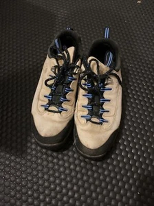 North Face X2 Hiking Shoe Taupe Nubuck Leather Boot Lace Low Women 8.5 Us 39260 - Picture 1 of 5