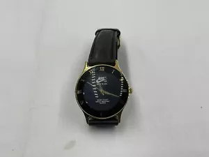 Vintage Nike Air Swoosh Gold Color Changing Dial Watch Rare Made In USA Leather - Picture 1 of 7