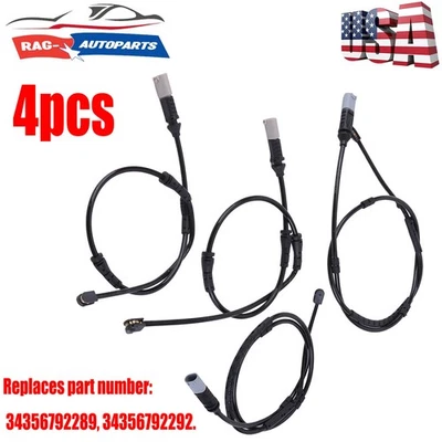 Sensor de desgaste de pastillas de freno delanteras traseras (paquete de 4) para BMW 328i xDrive 330i 320i 335i M4 Foto 1 de 4