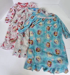 Disney Toddler Girl 3T Long Sleeve Nightgowns, Princess, Elf, Frozen LOT OF 4 - Picture 1 of 9