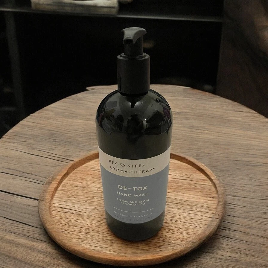 Pecksniffs Aromatherapy De-Tox Hand Wash Thyme & Elemi 500ml/ 16.9oz England NEW - Image 1 of 1