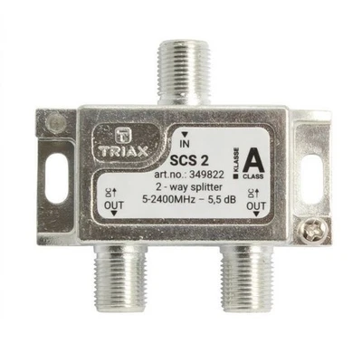 Triax SCS 2 Distribuidor de 2 salidas, atenuación 4 a 6 dB - Immagine 1 di 4