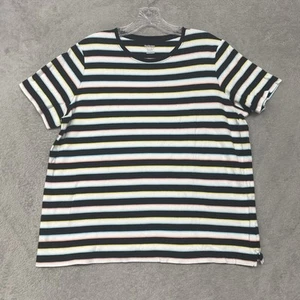 Kim Rogers Shirt Womens Large White Black Stripe Pullover Tee Casual Top Cotton - Picture 1 of 8