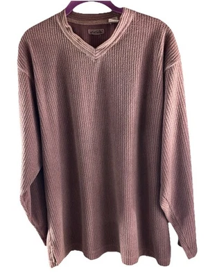 Suéter Pullover Mod O Doc Cuello en V Malva Algodón Poliéster Manga Larga Med LEER Foto 1 de 4