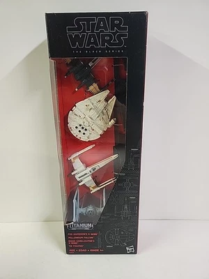 Star Wars The Black Series Titanium Series Falcon X-Wing Poe X-Wing Tie Fighter Foto 1 de 4