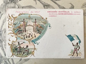Carte Postale publicitaire ancienne Exposition universelle 1900 Casiez Bourgeois - Imagen 1 de 2