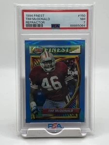 1994 Topps Finest Refractor Tim McDonald #150 PSA 7 NM 49ers - Picture 1 of 2