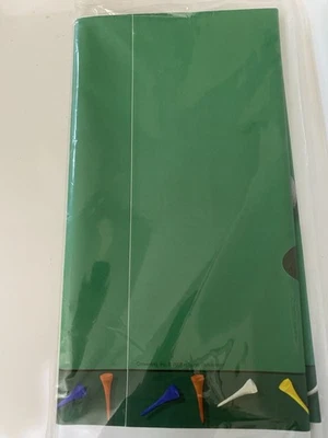 NEW GREEN GOLF TABLECOVER WATERPROOF HEAVY DUTY 54” X  108” PLASTIC - Image 1 of 4