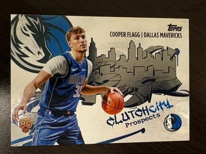2025-26 Topps NBA Cooper Flagg Clutch City Prospects CC-1 Rookie Card RC Mavs - Picture 1 of 2