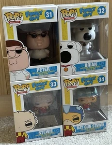 Funko Pop! Animation Family Guy Komplettsatz 4 Figuren #31, #32, #33 & #34 RAR - Bild 1 von 11