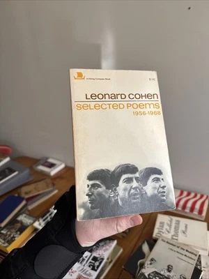 Leonard Cohen Selected Poems 1956-1968 Softcover Book Ninth Print 1972 Very Good - Image 1 of 4