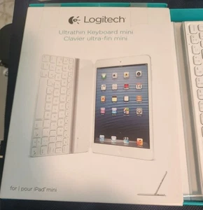 NEW Logitech Ultrathin Keyboard Cover for iPad mini (White) - Picture 1 of 5