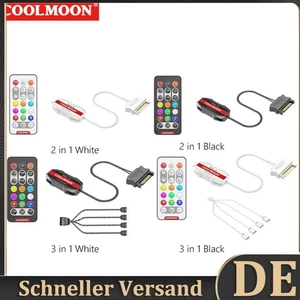 COOLMOON ARGB Controller - für Gehäuse Lüfter Case Fan - incl. Fernbedienung - Afbeelding 1 van 24