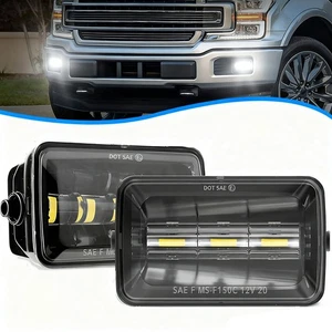 For 2015-2020 Ford F150 LED Fog Lights Bumper Driving DOT Fog Lamp Assembly Set - Picture 1 of 7