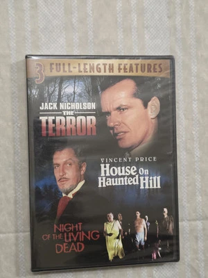 The Terror, House On Haunted Hill, Night of The Living Dead Triple Feature DVD - Image 1 of 2