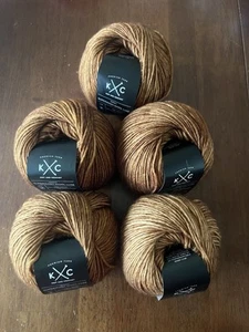 K & C Superwash Wool Luxe, Lot of 5 - 215 yds Pumpkin Pie - Picture 1 of 6