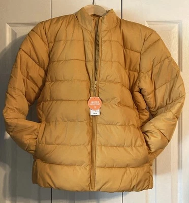 NWT The Children’s Place Yellow (Tigers Eye) Puffer Jacket Girls XXL 16 READ - Image 1 of 4