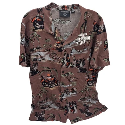 Camisa de manga corta Harley-Davidson Sturgis Hawaian Aloha para hombre 96569-24VM mediana Foto 1 de 4