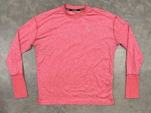 Nike Running Dri-Fit Shirt Damen Medium Langarm sportlich Daumenlöcher pink - Bild 1 von 7