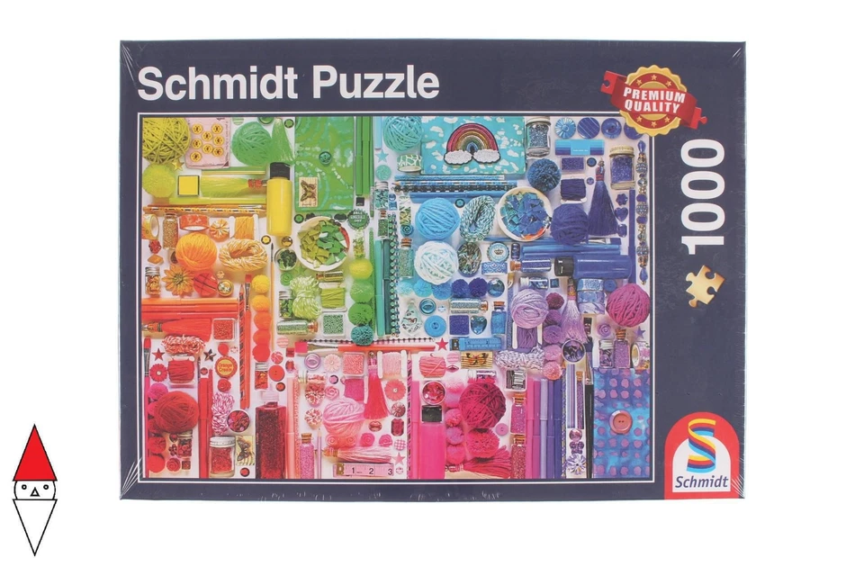 PUZZLE TEMATICO SCHMIDT COLORI COLORS OF THE RAINBOW 1000 PZ - Imagen 1 de 3
