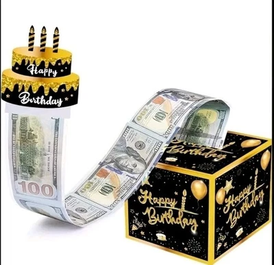 ¡Caja de dinero de feliz cumpleaños!  Foto 1 de 4