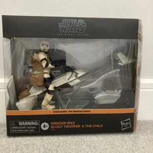 Star Wars Black Series Speeder Bike Scout Trooper & The Child Grogu Neu Versiegelt - Bild 1 von 9