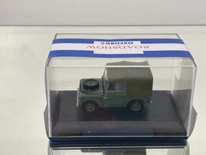 OXFORD LAN180001E LAND ROVER SERIES 1 80 INCH SOFT TOP -GREEN 1:43- GOOD IN BOX - Picture 1 of 5