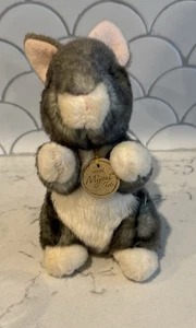 Peluche Miyoni By Aurora Coniglietto Coniglio Peluche Grigio Alto 7" - Foto 1 di 6