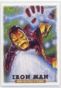 2024 Marvel Masterpieces '92 1992 Legno di Platino 38 Iron Man - Foto 1 di 2