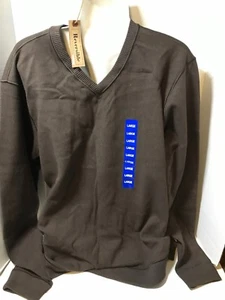 Tailor Vintage Wendepullover mit V-Ausschnitt, braun/marine, Gr. XL - Bild 1 von 3