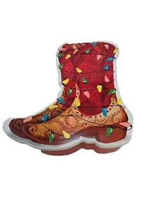 The Pioneer Woman BOOT/FIGURAL Merry Christmas Treats/Cookies Plastic Container - Picture 1 of 6