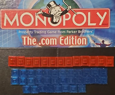 The.Com Edition 2000 Piezas de Juego de Repuesto Monopoly Oficinas Hogares Foto 1 de 4